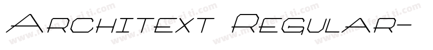 Architext Regular字体转换